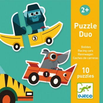 Puzzle Duo Pretekarske auta